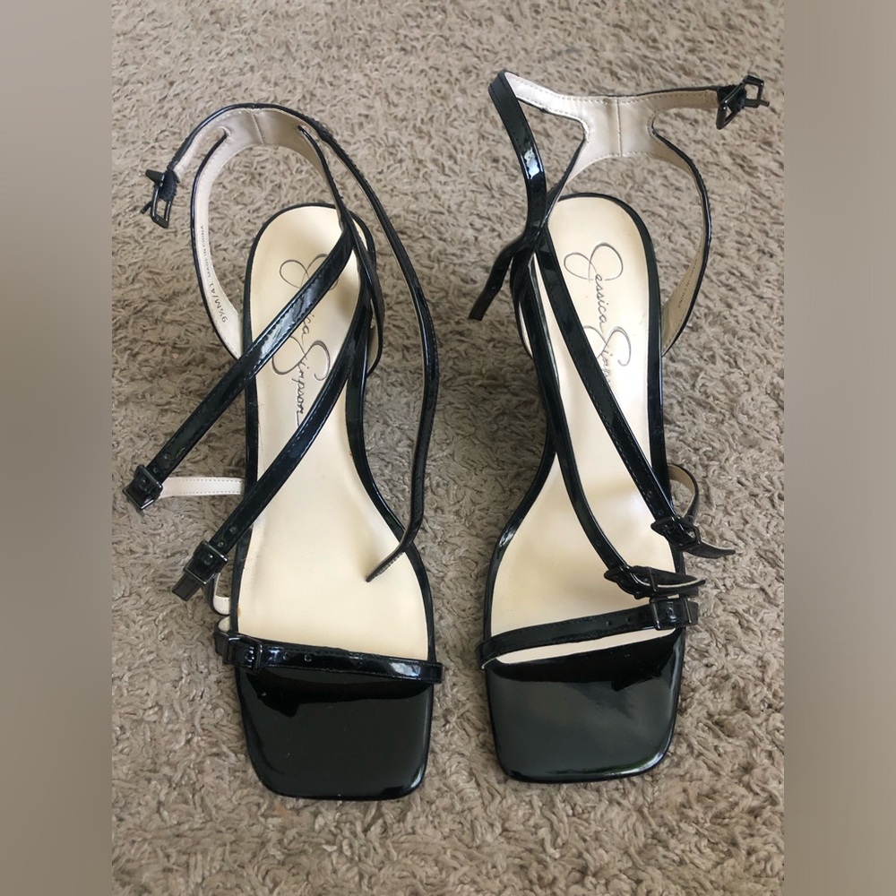 Jessica Simpson Black Wedges